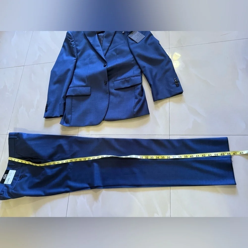 JOE Joseph Abboud Slim Fit Suitnew with tag customized 36S blue formal